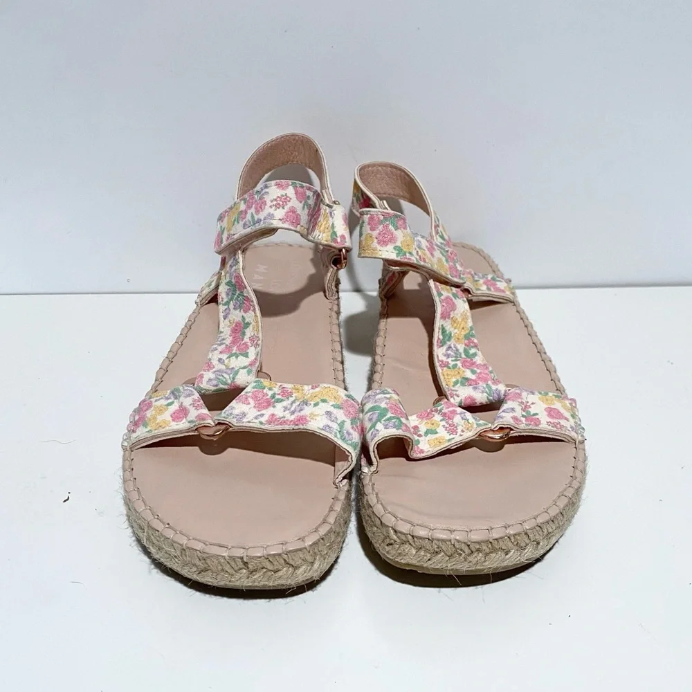 LoveShackFancy x‎ Manebi Floral Espadrille Strappy Hiking Sandals 41